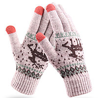 Manusi Touchscreen - Techsuit Raindeer Woolen (ST0002) - Khaki