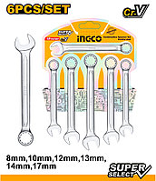 Trusa Chei Combinate Ingco 6 buc 8-17mm