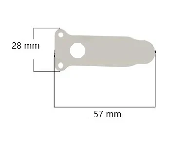 Placa supapa cap compresor 28x57 mm CH005