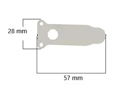 Placa supapa cap compresor 28x57 mm CH005