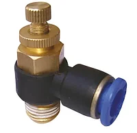 Drosel pneumatic SL CONECTOR PLASTIC TIP L CU REGLAJ DEBIT 3/8'' 10mm MA0118.14