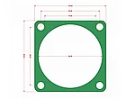 Garnituri set pentru cap compresor de aer V 65mm CH083 Mod.6(J), foto 6