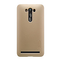 Husa Asus Zenfone 2 ZE500CL Nillkin Frosted Shield Auriu + Folie de protectie
