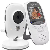 Monitor pentru Bebelus Wireless cu Baterie, Senzor de Temperatura, Techsuit (VB602), White
