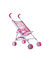 Carucior pentru papusi din metal, 60 x 25 cm, +3 ani