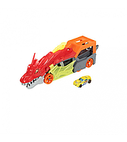 Camion Dragon transportor Hot WHEELS, include o masinuta, +3 ani