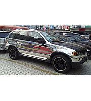 Folie auto crom argintiu cu tehnologie de eliminare a bulelor