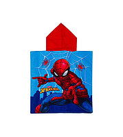 Prosop Poncho Copii Spiderman, Bumbac, 60x120 cm