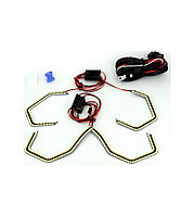 Led angel eyes compatibil e90.e92.e93. f30 fara lupa. lumina alb.