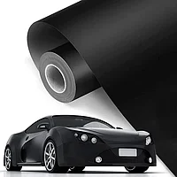 Folie auto pentru colantare integrala, Termoplastica, cu tehnologie BUBBLE FREE , culoare Negru, finisaj