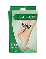 Plasturi piele sensibila HELP 19 x 72mm