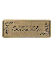 Covoras de Bucatarie Bej "Happiness is Homemade" 120x45cm