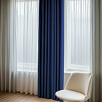 Draperie blackout, Denis albastru Rejansa sina creion 242 cm 450 cm