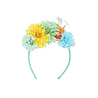 Coroniță păr model floricele culoarea turcoaz
