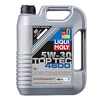 Ulei de motor Liqui Moly Top Tec 4600 5W-30, 5 litri. ACEA C3; API SN CF; BMW LL-04; GM dexos2; MB 229.31
