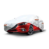 Prelata auto argintie marimea L 480 x 180 x 120cm, BMW 3, Ford Focus, Mazda 323, Opel Astra, Renault Megane,