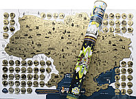 Harta screch a mărcilor călătoriilor mele Ucraina Mapa mea Ucraina Harta (ucraineană) (NS)