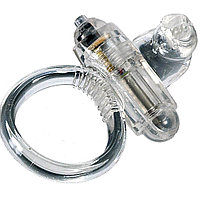 Inel vibrator rabbit pentru penis Seven Creations transparent