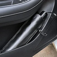 Parasolar pliabil tip umbrela pentru parbriz, 135 x 79 cm, negru