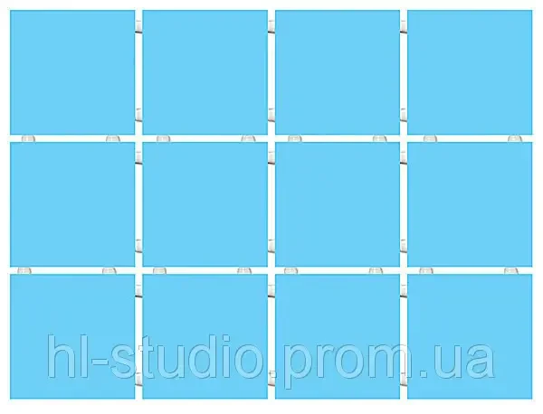 Plăci ceramice pentru pereți Confetti albastru, pânză 30x40, 12 bucăți 9,9x9,9, 1211 (1211) - foto 1 - id-p90023986