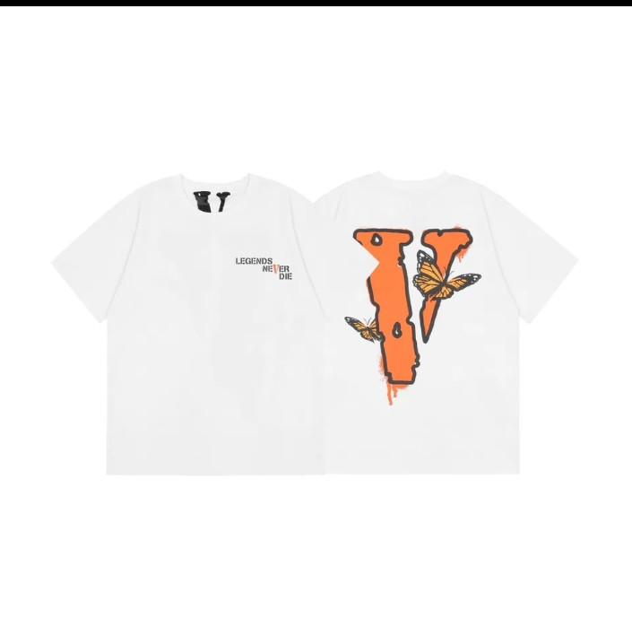 Orange vlone outlet t shirt