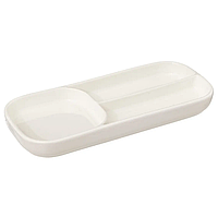 Platou compartimentat Nora, ceramica, 28 x 12 cm