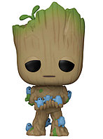 Pop Marvel I Am Groot Groot With Grunds Bobble Head 8cm -