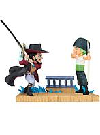 Banpresto Wcf Log Stories One Piece Zoro Vs Mihawk 7cm 88603 -