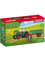 Schleich Farm World Tractor With Trailer (42608) -