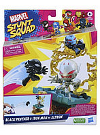 Marvel Stunt Squad Black Panther Ironman Vs Ultron Deluxe F7834 -