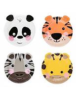 Set 4 farfurii animale 18 cm