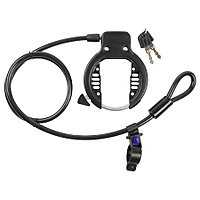 Antifurt Cadru cu Cheie si Cablu Spiralat M-WAVE RINGLOOP