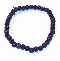 Colier/bratara Mala pe elastic, din lemn - mov