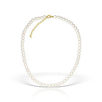 Colier perle mother of pearl, inchizatoare placata cu aur de 24K, 40 - 45 cm