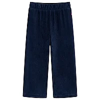 Pantaloni de copii din velur, bleumarin, 92