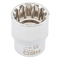Tubulara hexagonala Spline 1/2", 23 mm Neo Tools 08-595