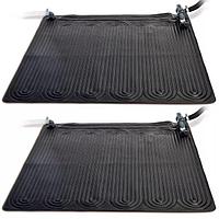 Intex Covor cu încălzire solară, 2 buc., PVC, 1,2x1,2 m, negru 28685