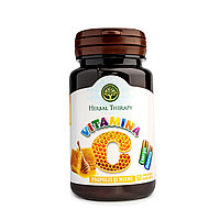 VITAMINA C 100 MG CU PROPOLIS SI MIERE X 60 CPR, HERBAL THERAPY