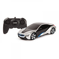Masina Cu Telecomanda Bmw I8 Argintie Scara 1 La 24
