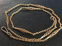 Colier/lant aur 14k- romanesc-manufactura pe comanda-nou/nepurtat- marcat si semnat--8,9g 47cm 250 lei/g 2.225