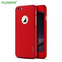 Husa Apple iPhone 6 Plus/6S Plus, FullBody Elegance Luxury Red, acoperire completa 360 grade cu folie de