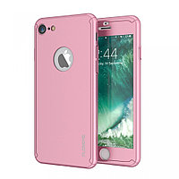 Husa Apple iPhone 6 Plus/6S Plus, FullBody Elegance Luxury Rose-Gold, acoperire completa 360 grade cu folie de