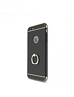 Husa Apple iPhone 7, Elegance Luxury 3in1 Ring Black