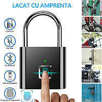 Lacat Smart cu senzor de amprenta, 10 amprente, rezolutie 508 DPI, baterie 3.7V 80 mAh