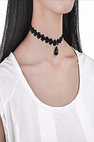 Choker Fashion Black Gothic Flower - Colier elegant pentru gat