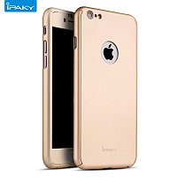 Husa Apple iPhone 7, FullBody Elegance Luxury iPaky Gold , acoperire completa 360 grade cu folie de sticla