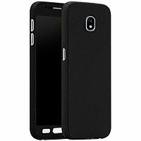 Husa Samsung Galaxy J5 2017, FullBody Elegance Luxury Black, acoperire completa 360 grade cu folie de sticla