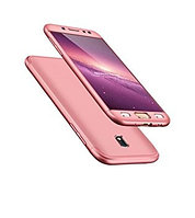 Husa Samsung Galaxy J5 2017, FullBody Elegance Luxury Rose-Gold, acoperire completa 360 grade cu folie de