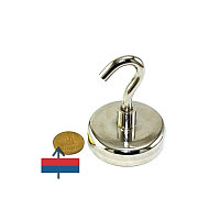 Magnet neodim oală D60 mm cârlig inelar Magnet fishing 110 Kg forta