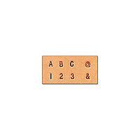 Set stante embosare piele litere si cifre 6mm.